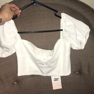Never worn tiger mist crop top